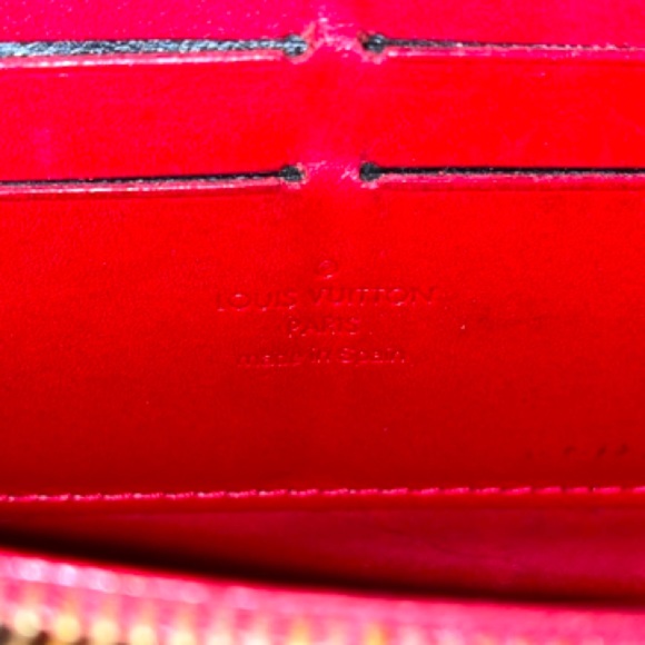 Louis Vuitton Red Embossed Wallet - Picture 13 of 16